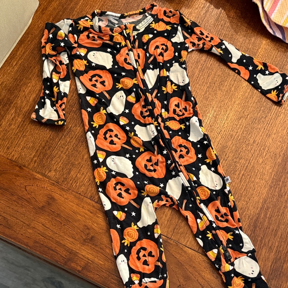 Halloween Pumpkin and Ghost Kids Pajama